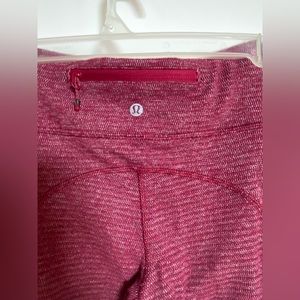 Lululemon size 6 legging, red